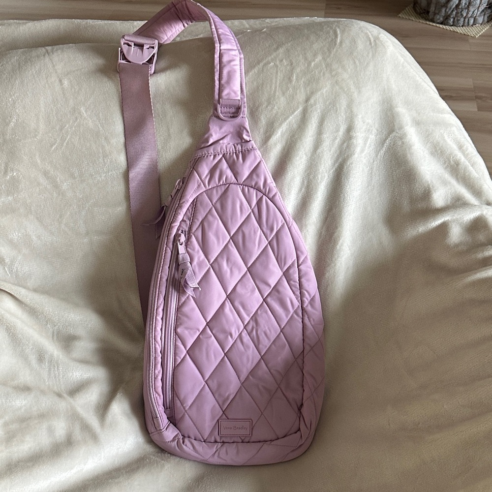 Vera Bradley Light Pink Quilted Backpack